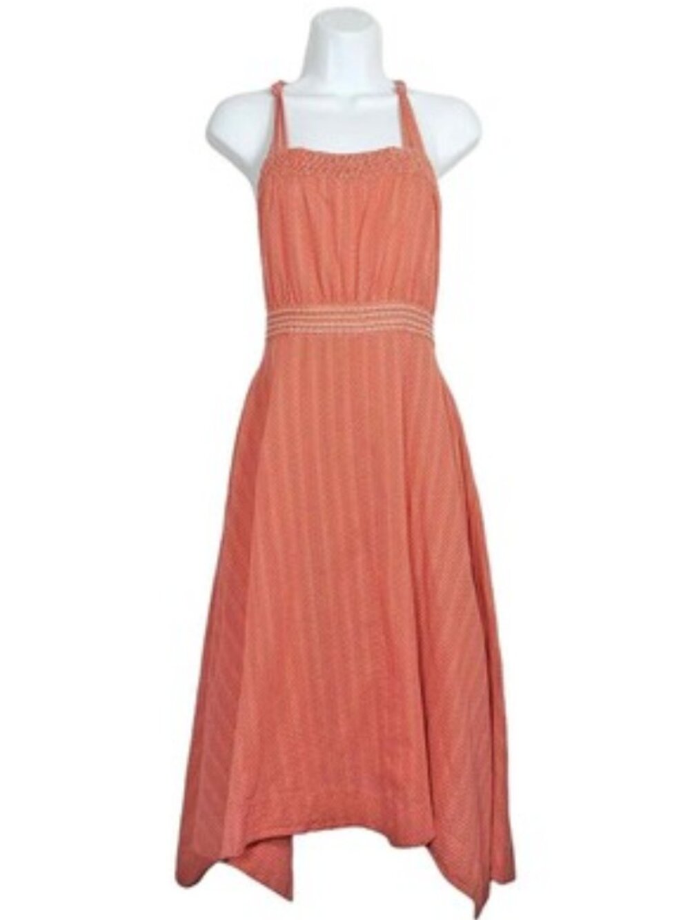 Trovata Dress Halter Handkerchief Triangle Hem Dress